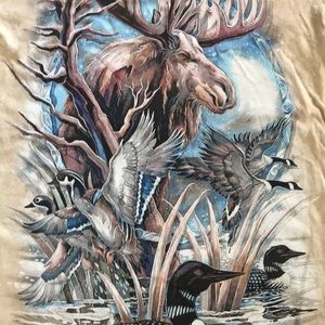 The Mountain Moose Wetland Scene T-Shirt